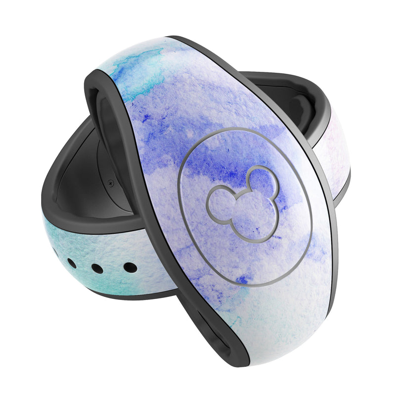 Mint 9 Absorbed Watercolor Texture - Decal Skin Wrap Kit for the Disney Magic Band