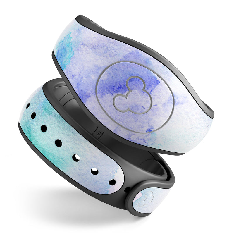 Mint 9 Absorbed Watercolor Texture - Decal Skin Wrap Kit for the Disney Magic Band