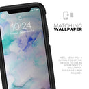 Mint 9 Absorbed Watercolor Texture - Skin Kit for the iPhone OtterBox Cases