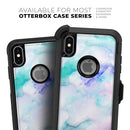 Mint 9 Absorbed Watercolor Texture - Skin Kit for the iPhone OtterBox Cases
