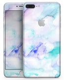 Mint 9 Absorbed Watercolor Texture - Skin-kit for the iPhone 8 or 8 Plus