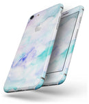 Mint 9 Absorbed Watercolor Texture - Skin-kit for the iPhone 8 or 8 Plus