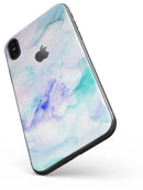 Mint 9 Absorbed Watercolor Texture - iPhone X Skin-Kit
