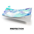 Mint Absorbed Watercolor Texture - Premium Protective Decal Skin-Kit for the Apple Credit Card