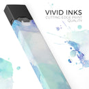 Mint Absorbed Watercolor Texture - Premium Decal Protective Skin-Wrap Sticker compatible with the Juul Labs vaping device