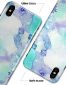 Mint Absorbed Watercolor Texture - iPhone X Clipit Case