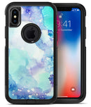 Mint Absorbed Watercolor Texture - iPhone X OtterBox Case & Skin Kits