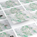 Mint Marble & Digital Gold Foil V10 - Premium Protective Decal Skin-Kit for the Apple Credit Card