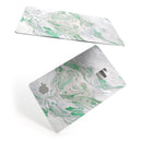 Mint Marble & Digital Gold Foil V10 - Premium Protective Decal Skin-Kit for the Apple Credit Card