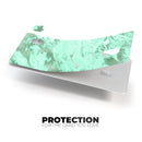 Mint Marble & Digital Gold Foil V5 - Premium Protective Decal Skin-Kit for the Apple Credit Card