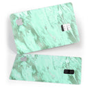Mint Marble & Digital Gold Foil V5 - Premium Protective Decal Skin-Kit for the Apple Credit Card