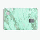 Mint Marble & Digital Gold Foil V5 - Premium Protective Decal Skin-Kit for the Apple Credit Card
