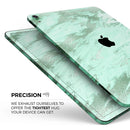 Mint Marble & Digital Gold Foil V5 - Full Body Skin Decal for the Apple iPad Pro 12.9", 11", 10.5", 9.7", Air or Mini (All Models Available)