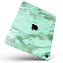Mint Marble & Digital Gold Foil V5 - Full Body Skin Decal for the Apple iPad Pro 12.9", 11", 10.5", 9.7", Air or Mini (All Models Available)