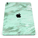 Mint Marble & Digital Gold Foil V5 - Full Body Skin Decal for the Apple iPad Pro 12.9", 11", 10.5", 9.7", Air or Mini (All Models Available)