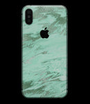 Mint Marble & Digital Gold Foil V5 - iPhone XS MAX, XS/X, 8/8+, 7/7+, 5/5S/SE Skin-Kit (All iPhones Available)