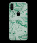 Mint Marble & Digital Gold Foil V6 - iPhone XS MAX, XS/X, 8/8+, 7/7+, 5/5S/SE Skin-Kit (All iPhones Available)
