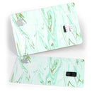 Mint Marble & Digital Gold Foil V7 - Premium Protective Decal Skin-Kit for the Apple Credit Card