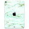 Mint Marble & Digital Gold Foil V7 - Full Body Skin Decal for the Apple iPad Pro 12.9", 11", 10.5", 9.7", Air or Mini (All Models Available)