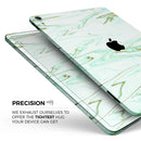 Mint Marble & Digital Gold Foil V7 - Full Body Skin Decal for the Apple iPad Pro 12.9", 11", 10.5", 9.7", Air or Mini (All Models Available)