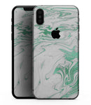 Mint Marble & Digital Gold Foil V8 - iPhone XS MAX, XS/X, 8/8+, 7/7+, 5/5S/SE Skin-Kit (All iPhones Available)