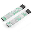 Mint Marble & Digital Gold Foil V3 - Premium Decal Protective Skin-Wrap Sticker compatible with the Juul Labs vaping device