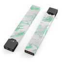 Mint Marble & Digital Gold Foil V3 - Premium Decal Protective Skin-Wrap Sticker compatible with the Juul Labs vaping device