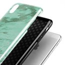 Mint Marble & Digital Gold Foil V5 - iPhone X Swappable Hybrid Case