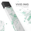 Mint Marble & Digital Gold Foil V8 - Premium Decal Protective Skin-Wrap Sticker compatible with the Juul Labs vaping device