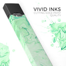 Mint Marble & Digital Gold Foil V9 - Premium Decal Protective Skin-Wrap Sticker compatible with the Juul Labs vaping device