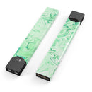 Mint Marble & Digital Gold Foil V9 - Premium Decal Protective Skin-Wrap Sticker compatible with the Juul Labs vaping device