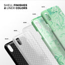 Mint Marble & Digital Gold Foil V9 - iPhone X Swappable Hybrid Case