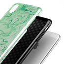Mint Marble & Digital Gold Foil V9 - iPhone X Swappable Hybrid Case