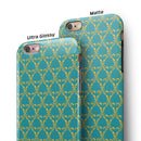 Mint Summer Gold v1 iPhone 6/6s or 6/6s Plus 2-Piece Hybrid INK-Fuzed Case