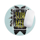 Mint Summer Time// WaterProof Rubber Foam Backed Anti-Slip Mouse Pad for Home Work Office or Gaming Computer Desk