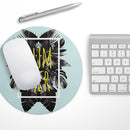 Mint Summer Time// WaterProof Rubber Foam Backed Anti-Slip Mouse Pad for Home Work Office or Gaming Computer Desk