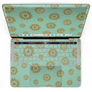 MacBook Pro with Touch Bar Skin Kit - Mint_and_Gold_Floral_v10-MacBook_13_Touch_V4.jpg?