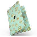 MacBook Pro with Touch Bar Skin Kit - Mint_and_Gold_Floral_v10-MacBook_13_Touch_V7.jpg?