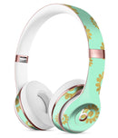 Mint and Gold Floral v10 Full-Body Skin Kit for the Beats by Dre Solo 3 Wireless Headphones