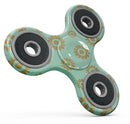 Mint and Gold Floral v10 Full-Body Fidget Spinner Skin-Kit