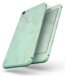 Mint and Gold Floral v11 - Skin-kit for the iPhone 8 or 8 Plus