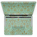 MacBook Pro with Touch Bar Skin Kit - Mint_and_Gold_Floral_v12-MacBook_13_Touch_V4.jpg?