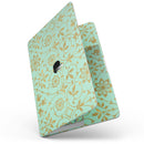 MacBook Pro with Touch Bar Skin Kit - Mint_and_Gold_Floral_v12-MacBook_13_Touch_V7.jpg?