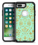 Mint and Gold Floral v12 - iPhone 7 Plus/8 Plus OtterBox Case & Skin Kits