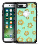Mint and Gold Floral v1 - iPhone 7 Plus/8 Plus OtterBox Case & Skin Kits