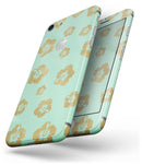 Mint and Gold Floral v1 - Skin-kit for the iPhone 8 or 8 Plus