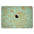 MacBook Pro with Touch Bar Skin Kit - Mint_and_Gold_Floral_v2-MacBook_13_Touch_V3.jpg?