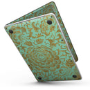 MacBook Pro with Touch Bar Skin Kit - Mint_and_Gold_Floral_v2-MacBook_13_Touch_V6.jpg?