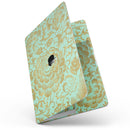 MacBook Pro with Touch Bar Skin Kit - Mint_and_Gold_Floral_v2-MacBook_13_Touch_V7.jpg?