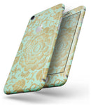 Mint and Gold Floral v2 - Skin-kit for the iPhone 8 or 8 Plus